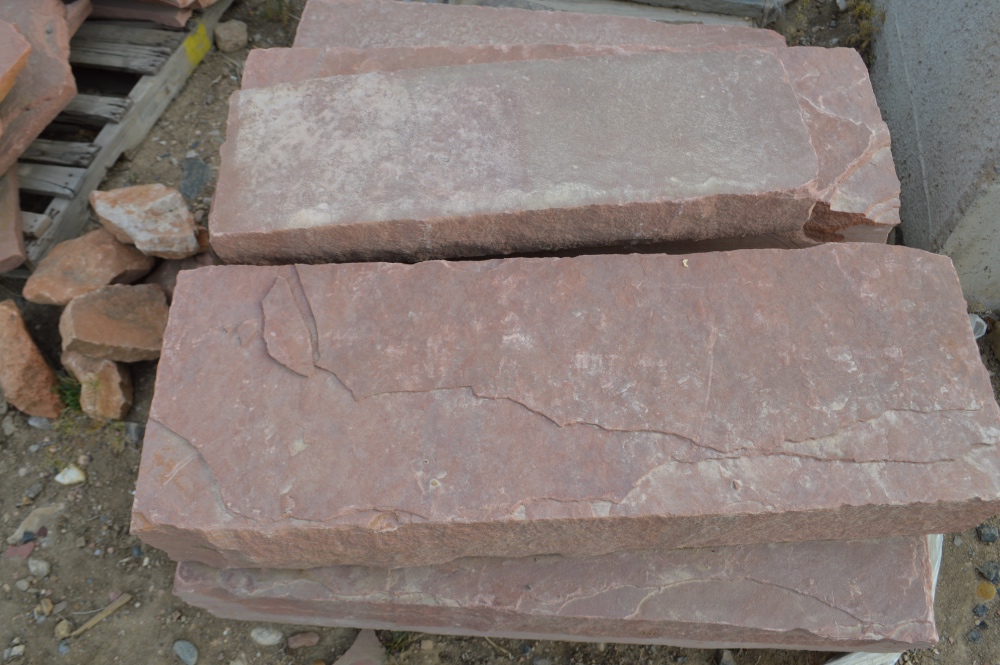 Red Step Slabs